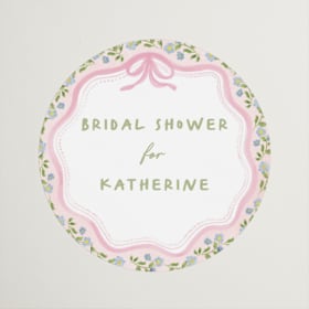 Bridal Shower Favor Stickers