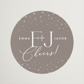 Engagement Party Favor Stickers
