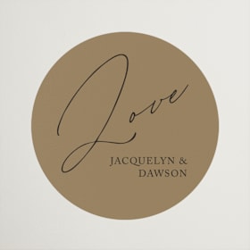 Engagement Party Favor Stickers