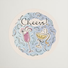 Engagement Party Favor Stickers