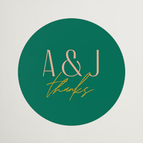 Engagement Party Favor Stickers