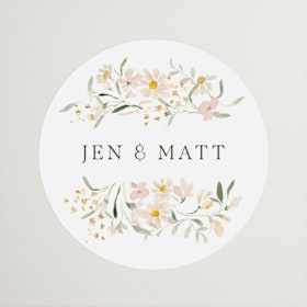 Engagement Party Favor Stickers