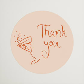 Engagement Party Favor Stickers