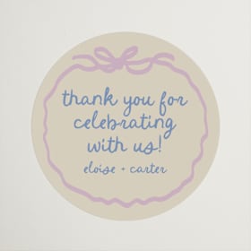 Engagement Party Favor Stickers