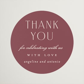 Wedding Favor Stickers