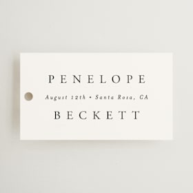 Wedding Favor Tags