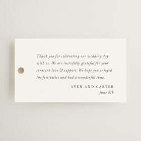 Wedding Favor Tags