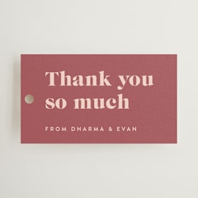 Wedding Favor Tags