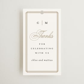 Wedding Favor Tags