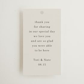 Wedding Favor Tags