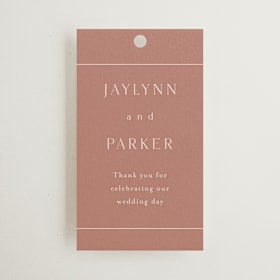 Wedding Favor Tags