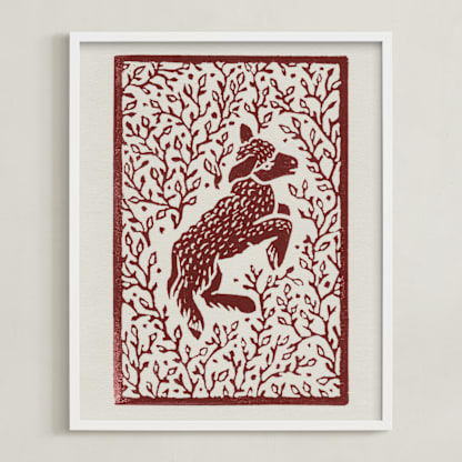 Lamb Linocut