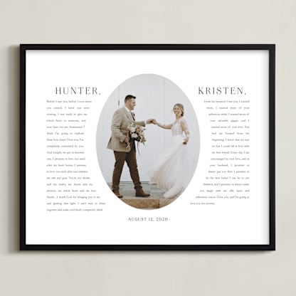 Our Vows: Framed Photo