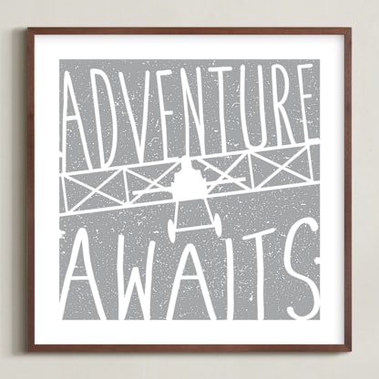 Adventure Awaits Vintage Airplane