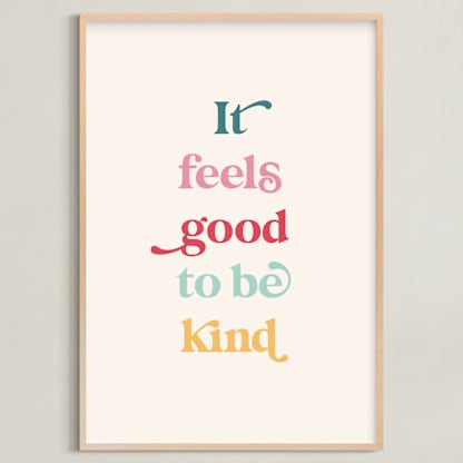 It feels good to be kind