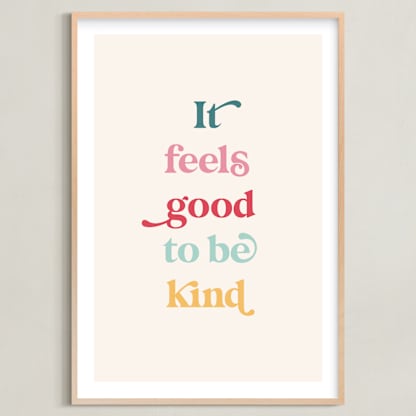 It feels good to be kind