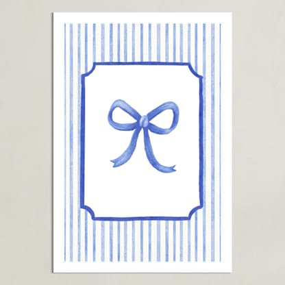 Coquette Blue Bow