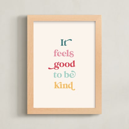 It feels good to be kind