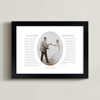 Our Vows: Framed Photo