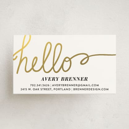 Gilded Hello