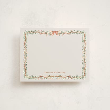 Red Bow Floral Frame