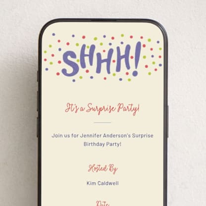 Shhh...It's A Surprise
