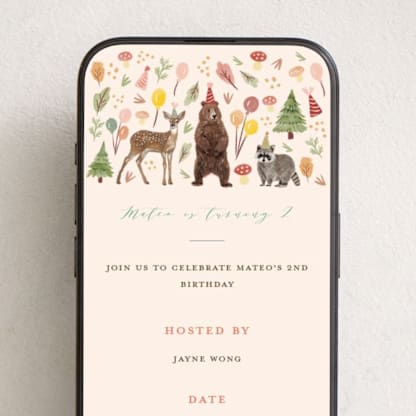 Fun woodland celebration