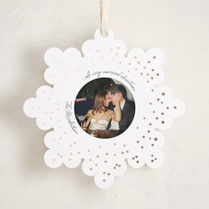 A Very Married Christmas Foil Ornament