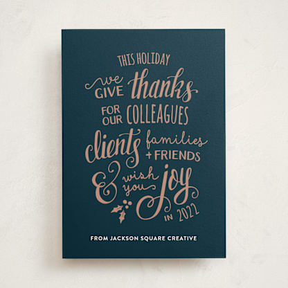Lettered Thanks