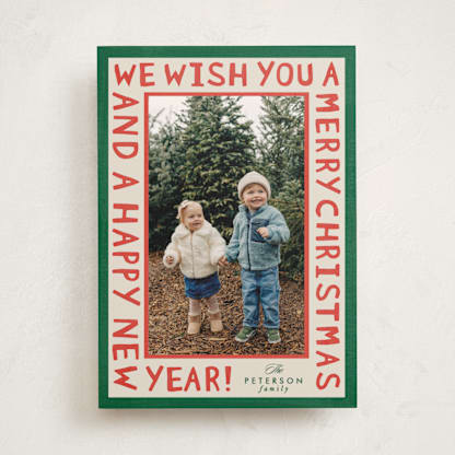 Merry Block Print