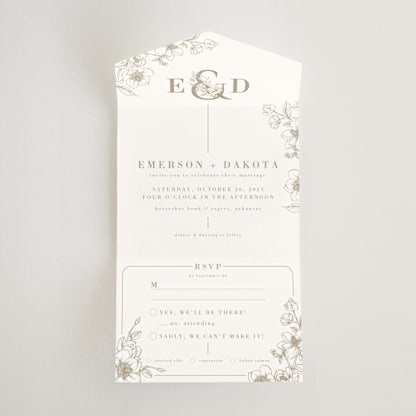 Floral Ampersand Monogram