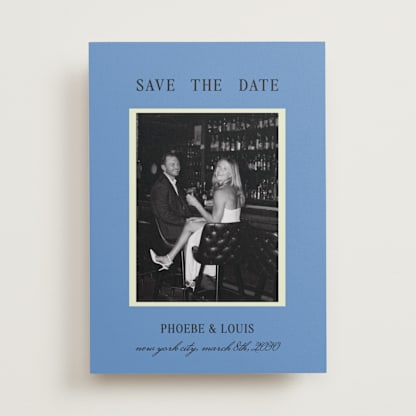 Blue Save the Date