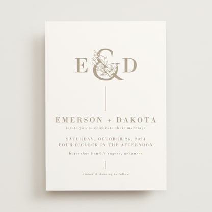 Floral Ampersand Monogram
