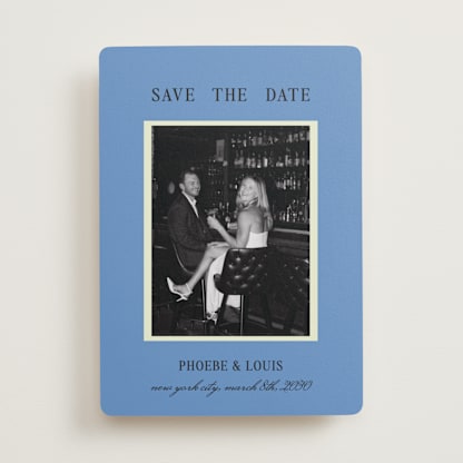 Blue Save the Date