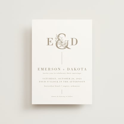 Floral Ampersand Monogram