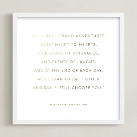 Completely Custom Foil-Pressed Art Print