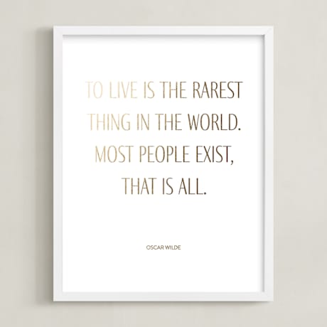 Completely Custom Foil-Pressed Art Print