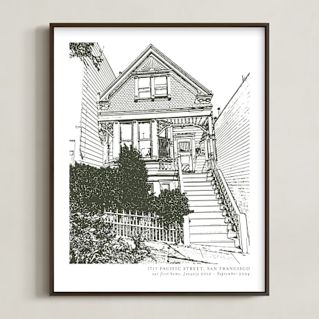 Completely Custom House Portrait Art