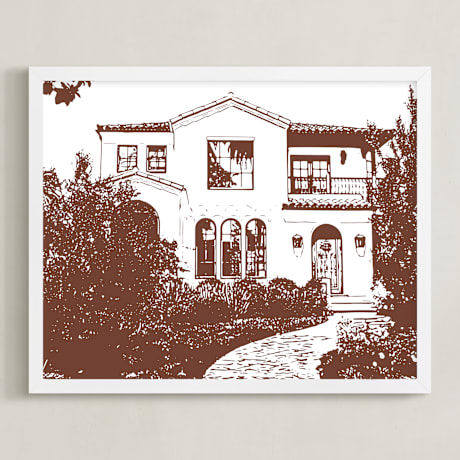 Completely Custom House Portrait Art
