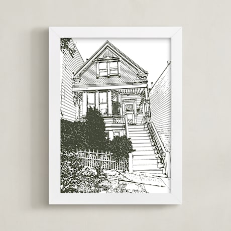 Completely Custom House Portrait Art