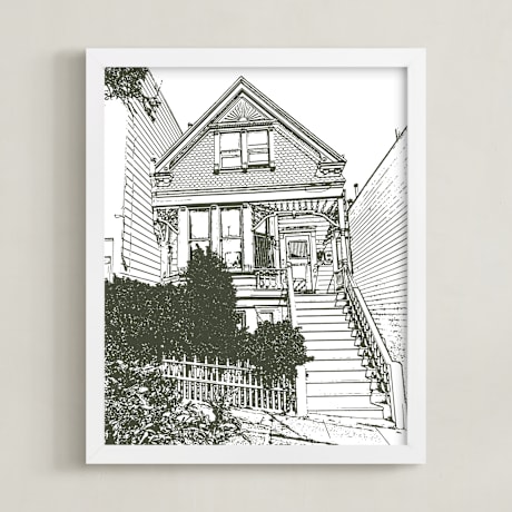 Completely Custom House Portrait Art