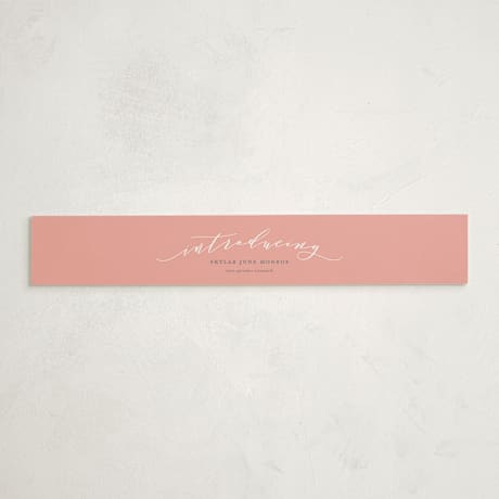 Birth Announcement Belly Bands