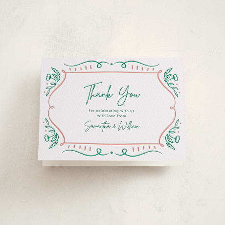 Letterpress Baby Shower Thank You Cards