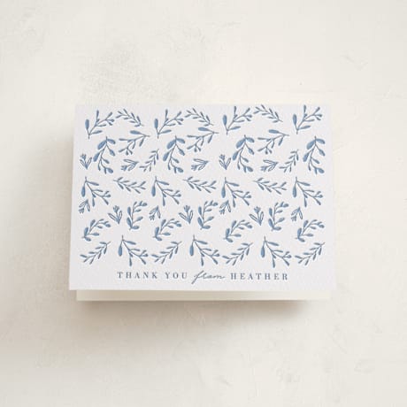 Letterpress Baby Shower Thank You Cards