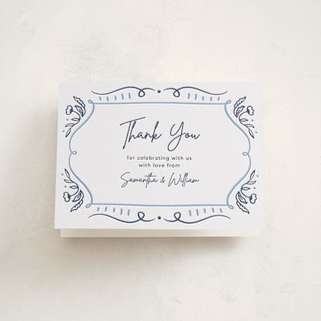 Letterpress Baby Shower Thank You Cards