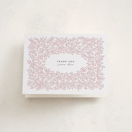 Letterpress Baby Shower Thank You Cards