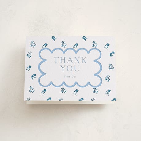 Letterpress Baby Shower Thank You Cards