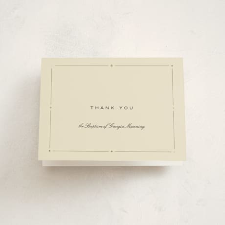 Foil Pressed Baptism and Christening Thank You Cards