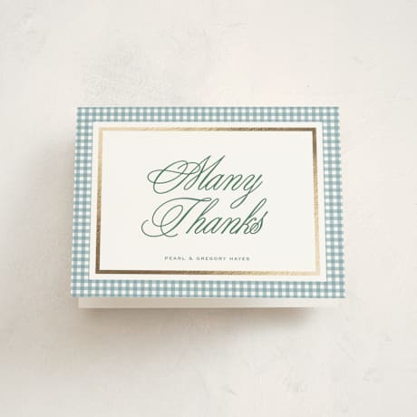 Foil Pressed Baptism and Christening Thank You Cards