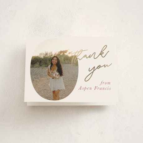 Foil-Pressed Graduation Thank You Cards